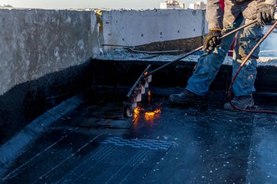 Tar Roof Repair detail